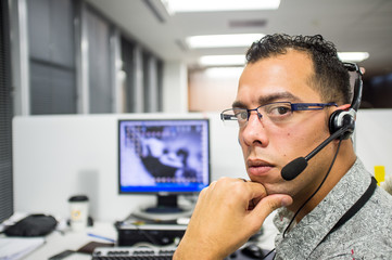 Call center office