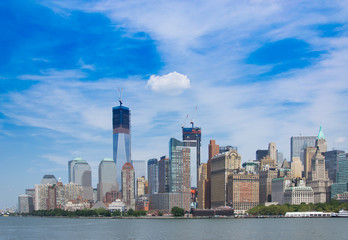 Naklejka premium View from Liberty Island