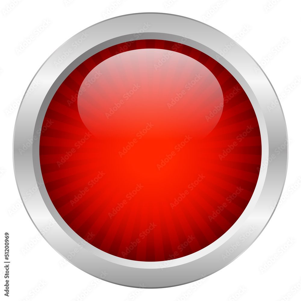Poster vector red striped button