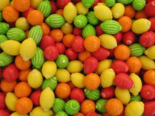 Caramelos de frutas.