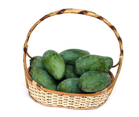 Mangoes in the basket.