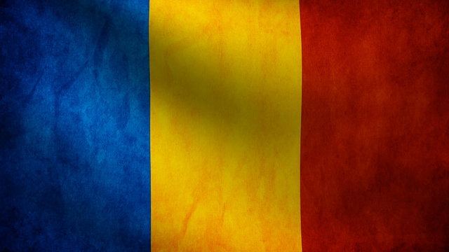 Romania flag.