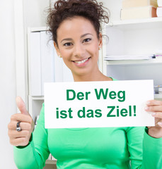 Naklejka premium Der Weg ist das Ziel