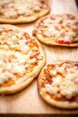 Homemade pizza closeup