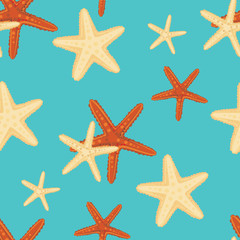 Starfish background pattern