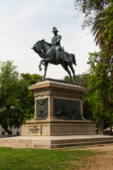 Fototapeta na wymiar Statue of carlo alberto