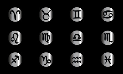 Ic&ocirc;nes signes du zodiaque