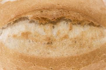 Fresh baked roll (macro shot)