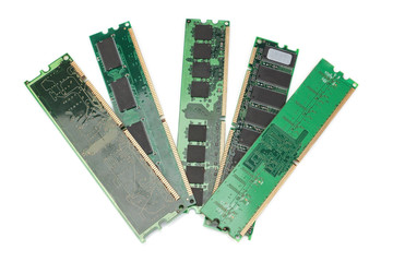 Details of the computer memory ram of the old generation. On a w