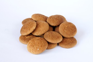 Cookies on a white background
