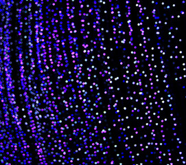 Defocused lights at night