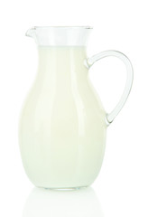 Obraz na płótnie Canvas Dzban mleka odizolowane na białym tle