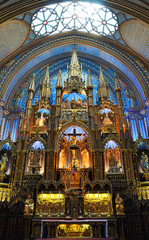 Fototapeta na wymiar Bazylika Notre-Dame, Montreal, Quebec, Kanada