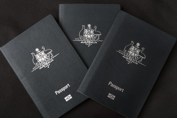 Three Australian passports