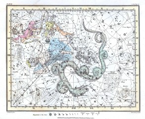 Fototapeta na wymiar Astronomical rocznika chart