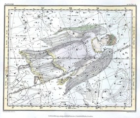 Astronomical chart vintage