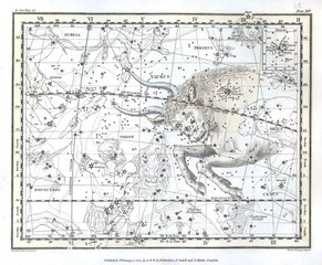 Astronomical chart vintage