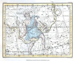 Fototapeta na wymiar Astronomical rocznika chart