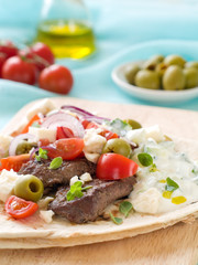 souvlaki with pita