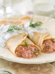 Stuffed pancake