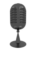 gray carbon microphone icon