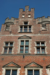 Fototapeta na wymiar Cour intérieure du château de Gaasbeek