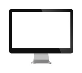 Computer Monitor LCD Screen on white background