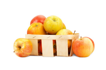 Fresh and colorful apples