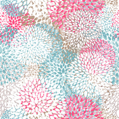 Vector Illustration of a Seamless Floral Pattern
