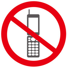 No mobile phone sign Vector