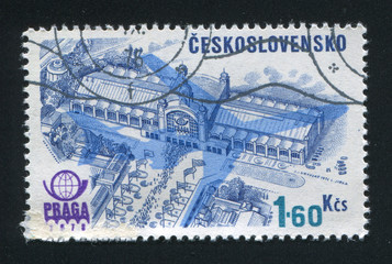 Plane Silhouette and Congress Hall