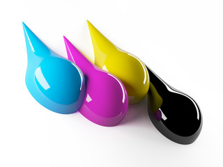 CMYK ink runs down the page - 51222584