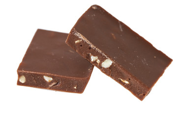 Chocolate on isolated