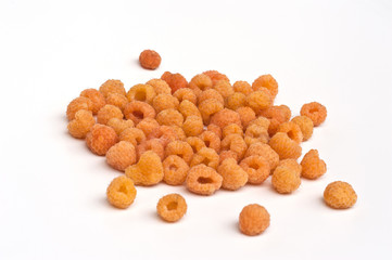 Yellow raspberries