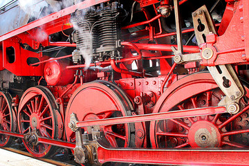 Historische Dampflok Detail