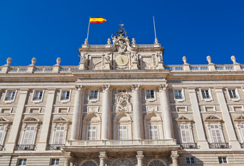 Fototapeta na wymiar Royal Palace at Madrid Spain