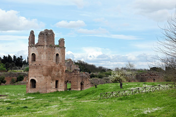 Ruins from Circo di Massenzio at Roma - Italy