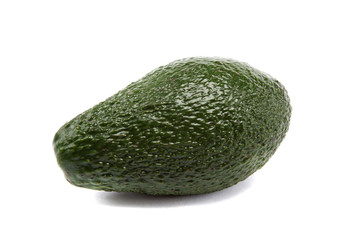 Ripe avocado isolated on a white background.