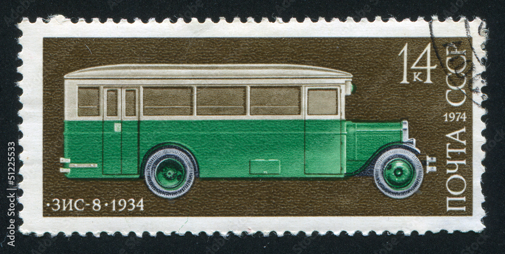 Poster russian bus