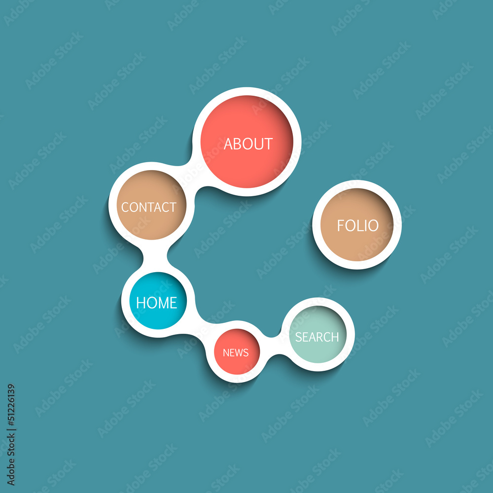 Canvas Prints vector website template