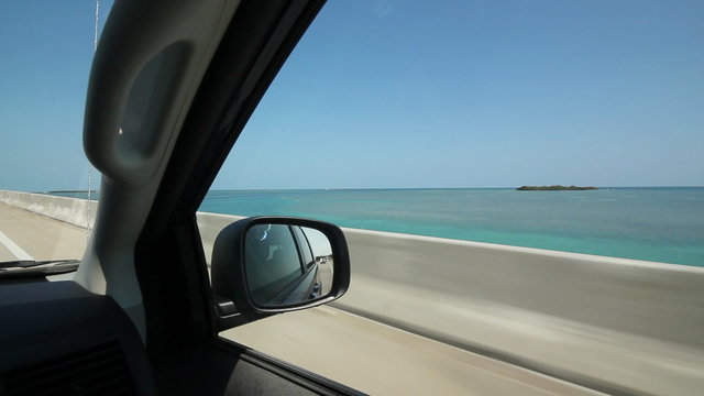 Driving. Florida Keys.