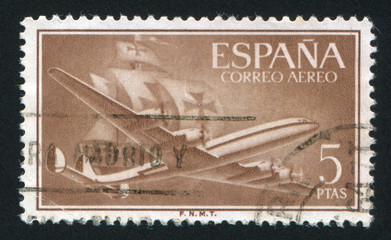 plane and ship
