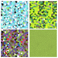 set of mosaic patterns