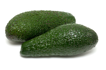 two avocados