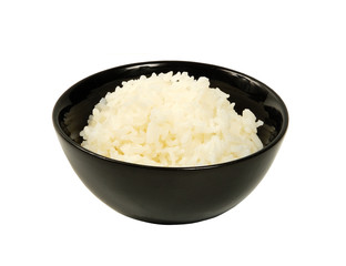 Cooked rice in a bowl