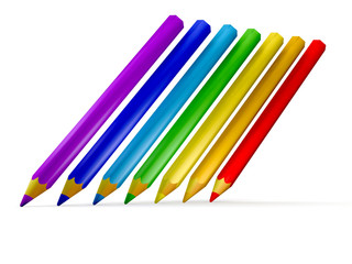 3D colour pencils