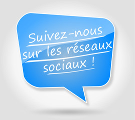Bulle : Suivez-nous sur les réseaux sociaux !