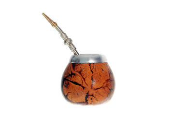 Argentinian Yerba Mate tea attributes - calabash and bombilla
