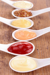 collection of sauce