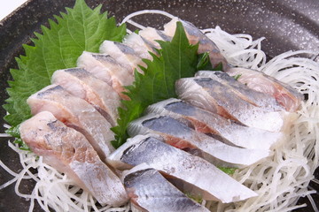 鯵の刺身